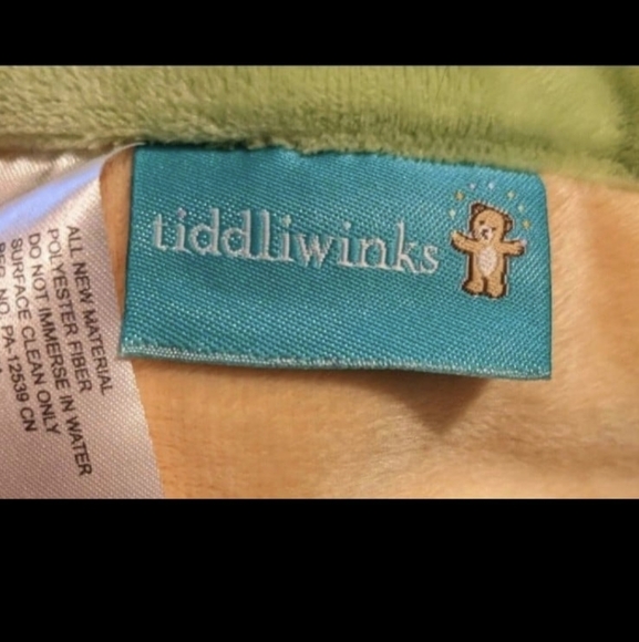 Tiddliwinks Yellow Green Duck Security Blanket Lovey - Picture 4 of 4